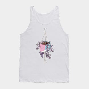 tradscantia plant in trans pride femme pot Tank Top